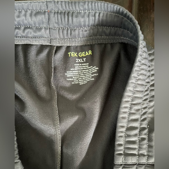 Tek Gear Gray Joggers Pocket Detailing Sweat Wicking Size 2XLT - Picture 3 of 3